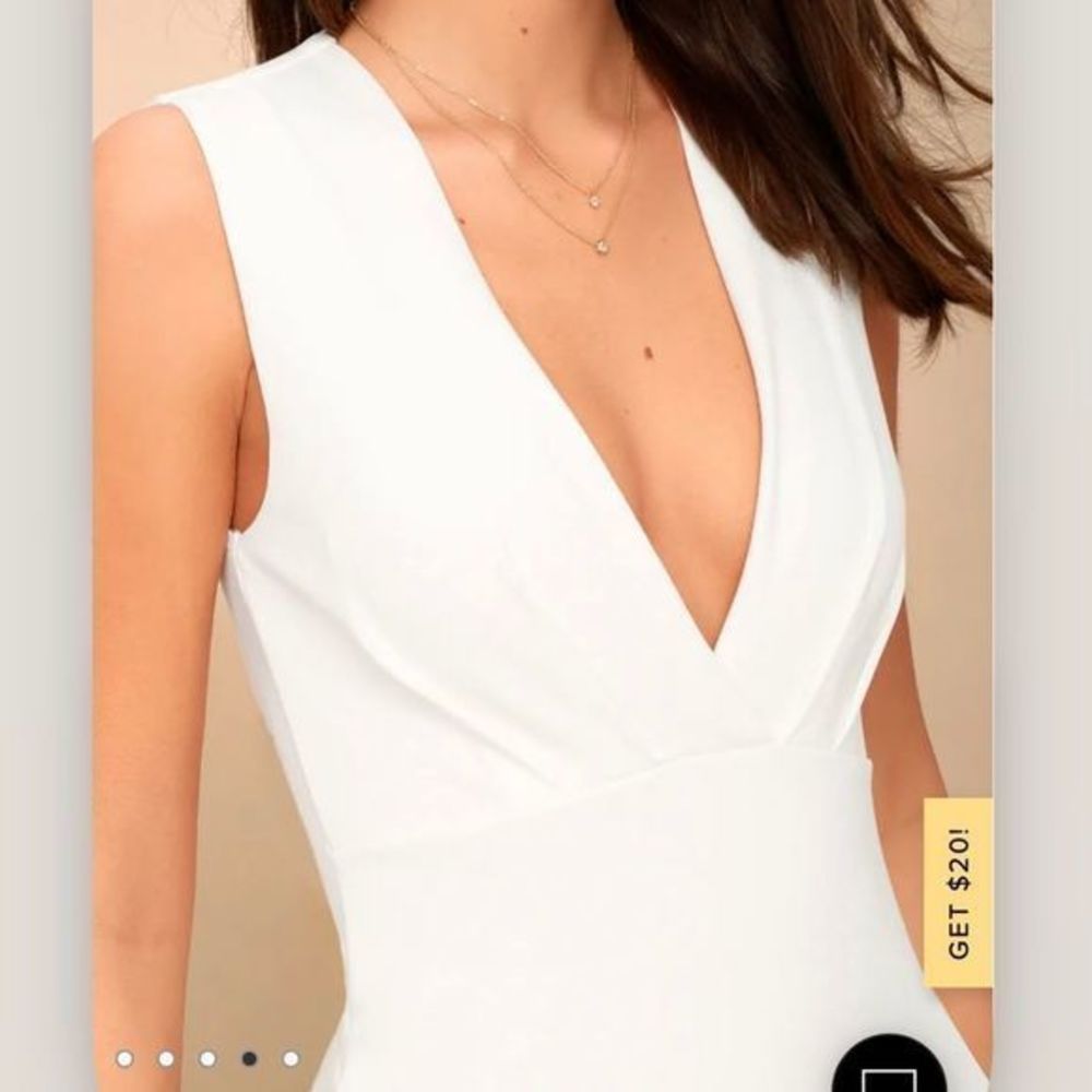 Lulu's White Sleeveless Dress - Picture 3 of 11